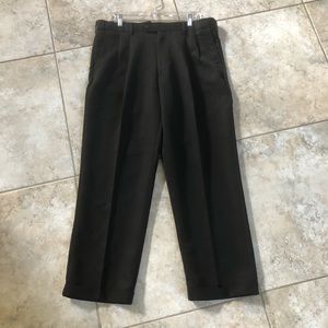 Mens Microfiber Performance Pleated Pants Slacks